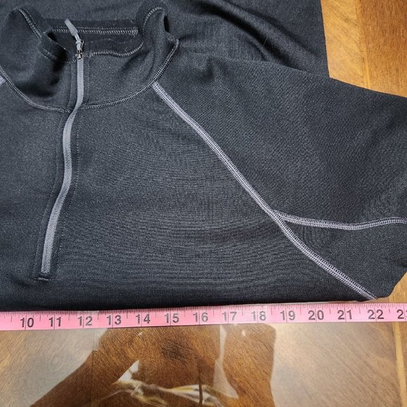 Marmot Sweater Mens Large Black 1/4 Zip Jacket Lined Pullover Outdoor Hiking - Picture 13 of 14